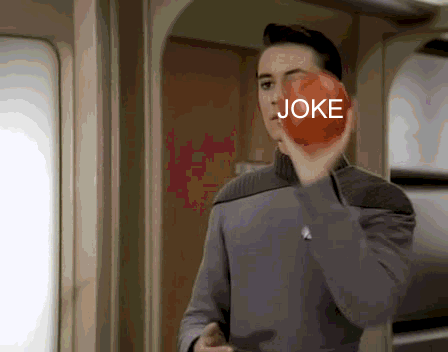 the joke and you
